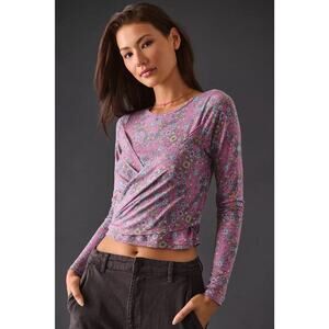 Daily Practice by Anthropologie Wrap Front Top Size Medium